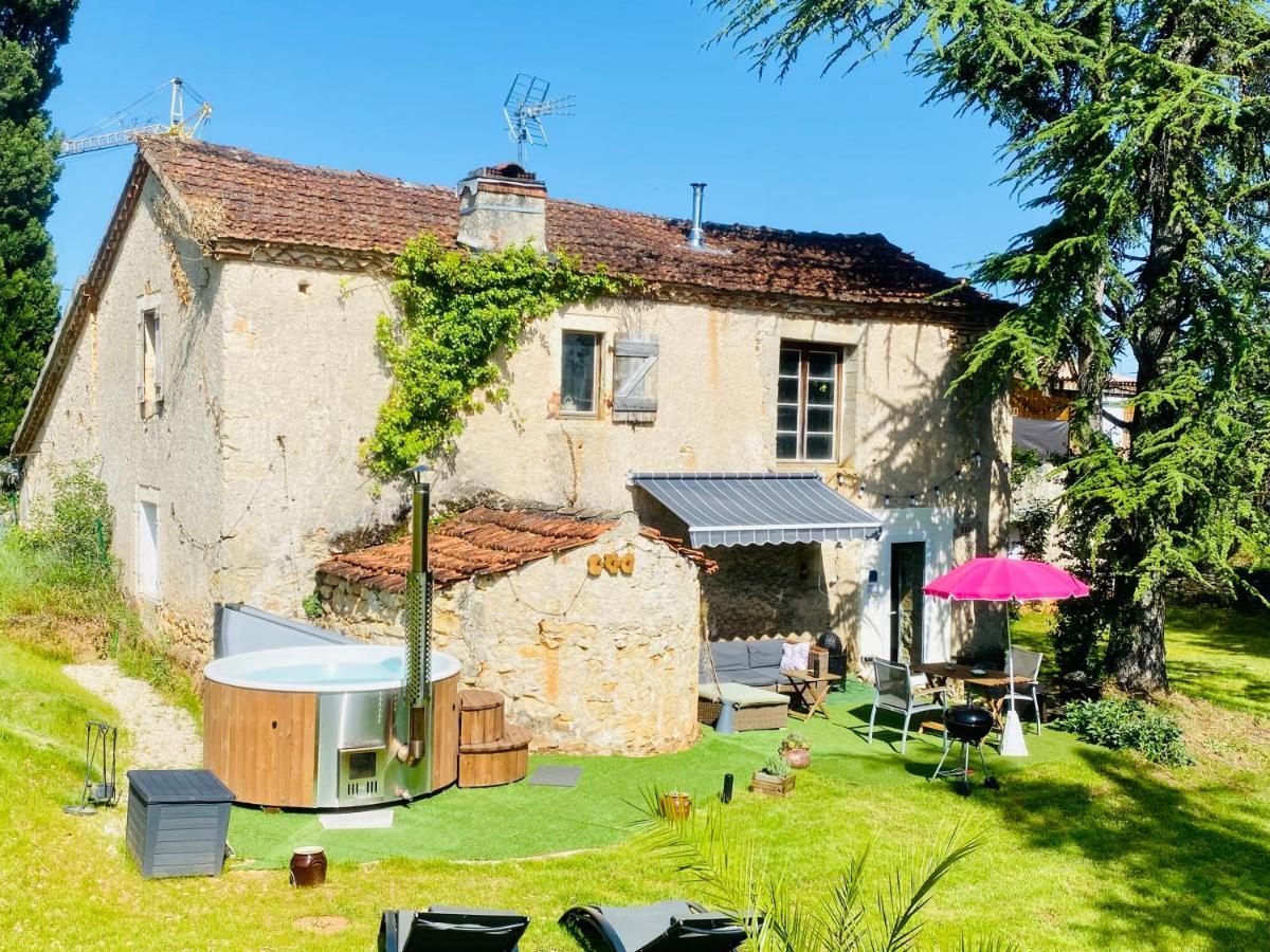 Gite De Charme Bain Nordique & Vieilles Pierre Classe 3 Etoiles Le Prestadou Arcambal ภายนอก รูปภาพ